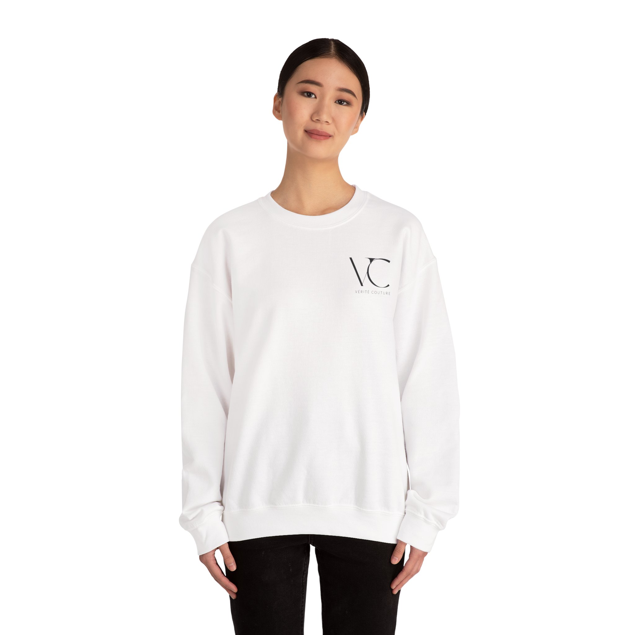 Vérité Couture Minimalist Unisex Crewneck Sweatshirt – Cozy & Stylish for Fall, Winter & Spring | Perfect Gift for Him & Her - Image 4