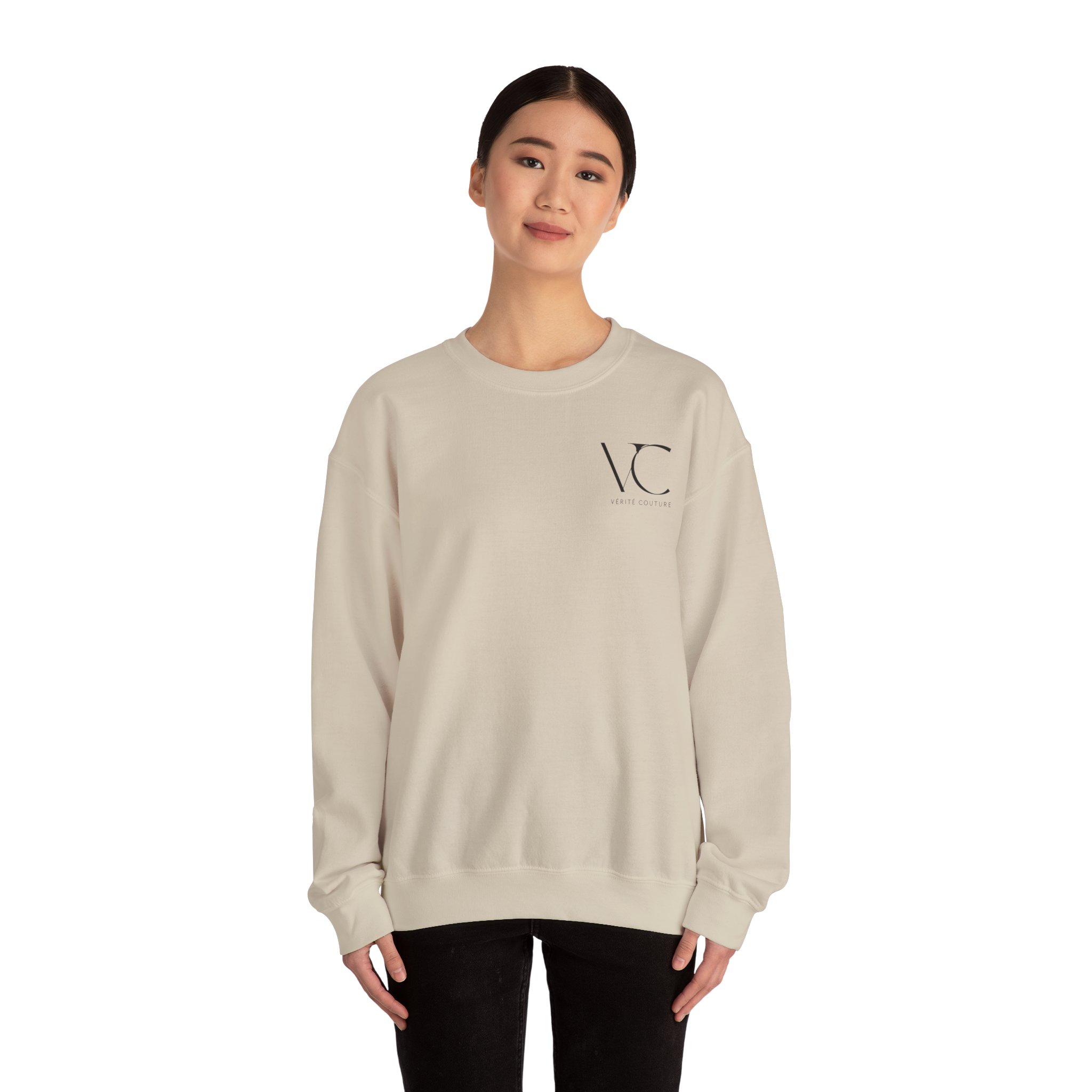 Vérité Couture Minimalist Unisex Crewneck Sweatshirt – Cozy & Stylish for Fall, Winter & Spring | Perfect Gift for Him & Her - Image 8