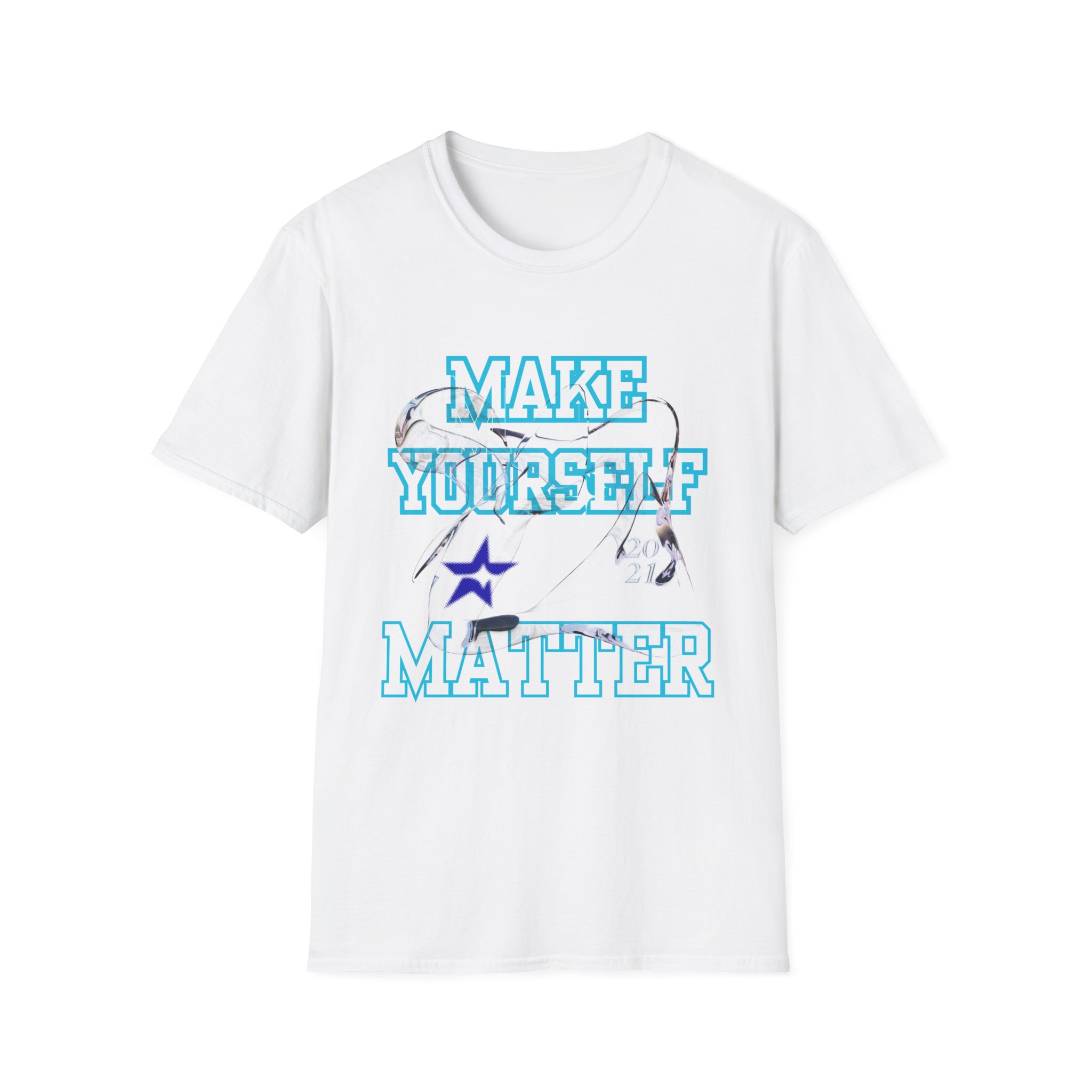 "Make Yourself Matter" Y2K Graphic T-Shirt – Bold Motivational Tee for Men & Women – Aesthetic Retro Vaporwave Design