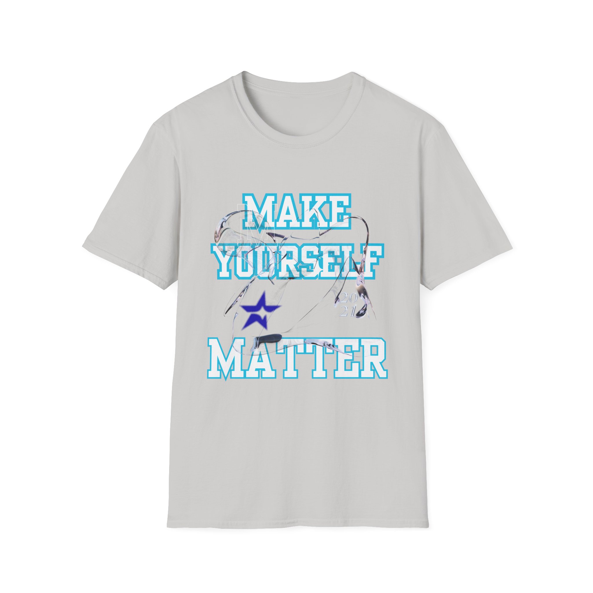 "Make Yourself Matter" Y2K Graphic T-Shirt – Bold Motivational Tee for Men & Women – Aesthetic Retro Vaporwave Design - Image 9