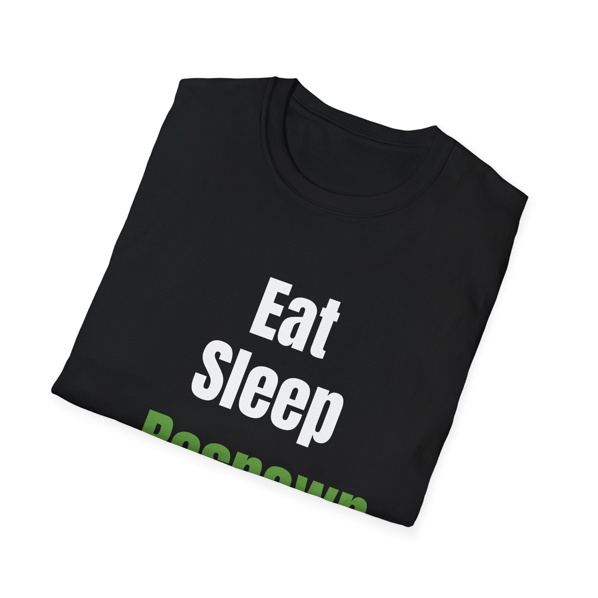 Eat Sleep RESPAWN Repeat T-Shirt – Funny Gamer T Shirt for Teens and Adults – Black Shirt with Green Text – Vérité Couture - Image 4