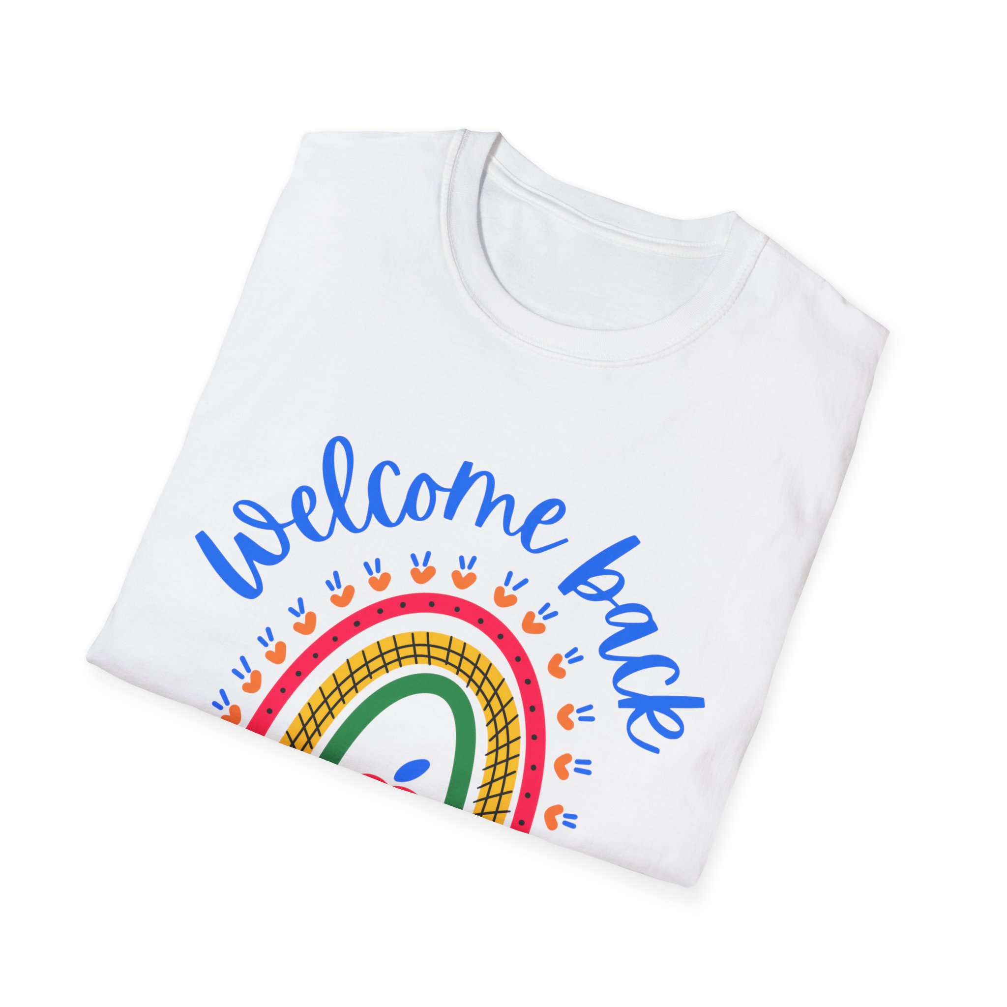 Welcome Back to School Tee – Cute Rainbow Apple Shirt – Primary Colors Graphic Tee for Students, First Day of School Outfit - Image 4