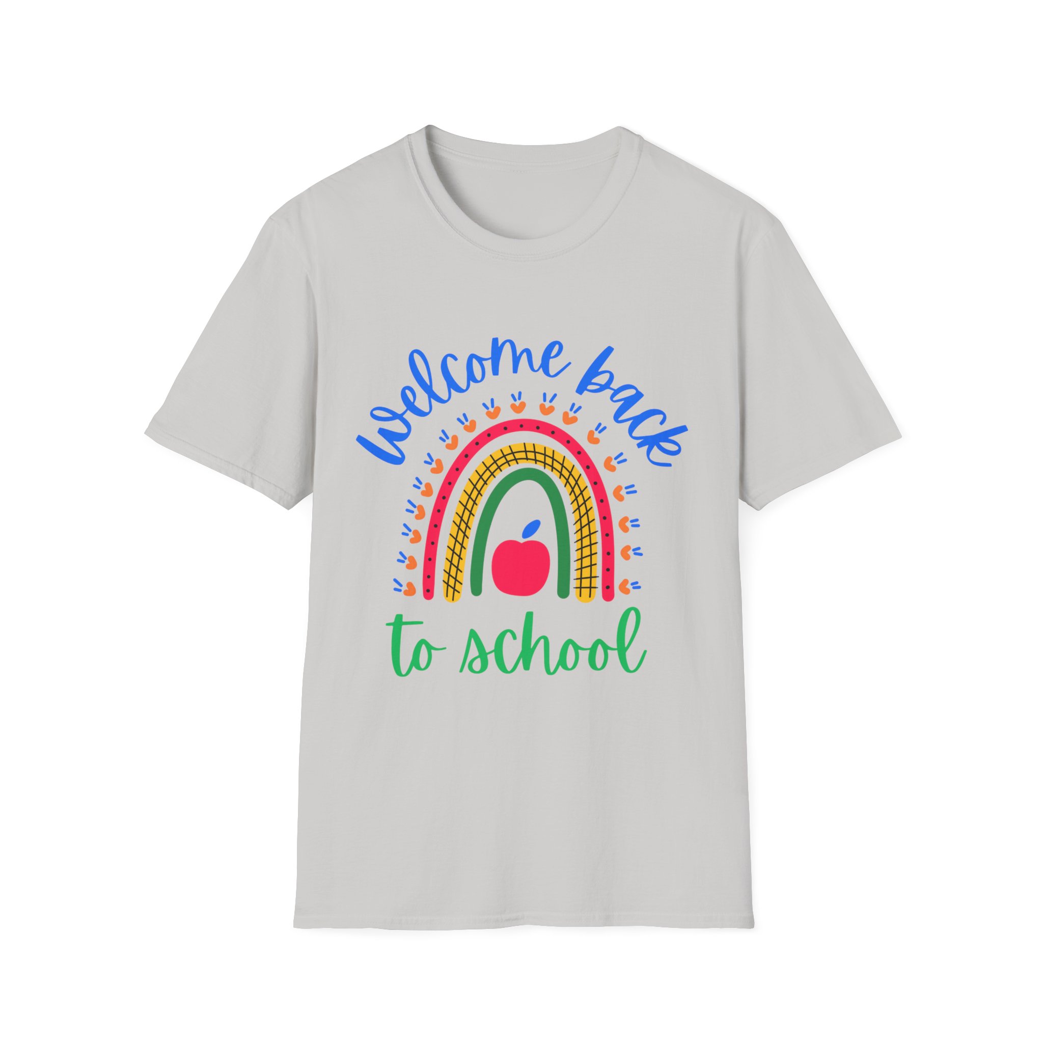 Welcome Back to School Tee – Cute Rainbow Apple Shirt – Primary Colors Graphic Tee for Students, First Day of School Outfit - Image 9