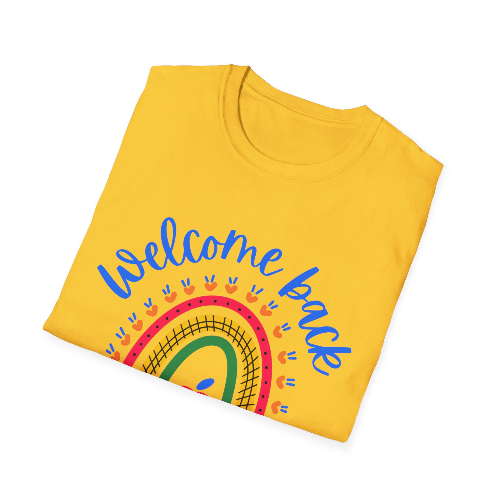 Welcome Back to School Tee – Cute Rainbow Apple Shirt – Primary Colors Graphic Tee for Students, First Day of School Outfit - Image 16