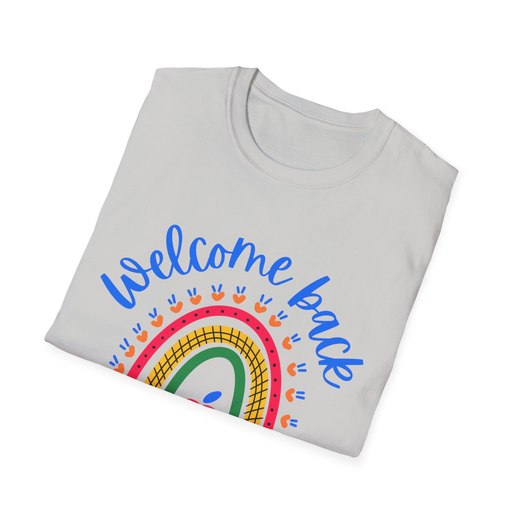 Welcome Back to School Tee – Cute Rainbow Apple Shirt – Primary Colors Graphic Tee for Students, First Day of School Outfit - Image 12