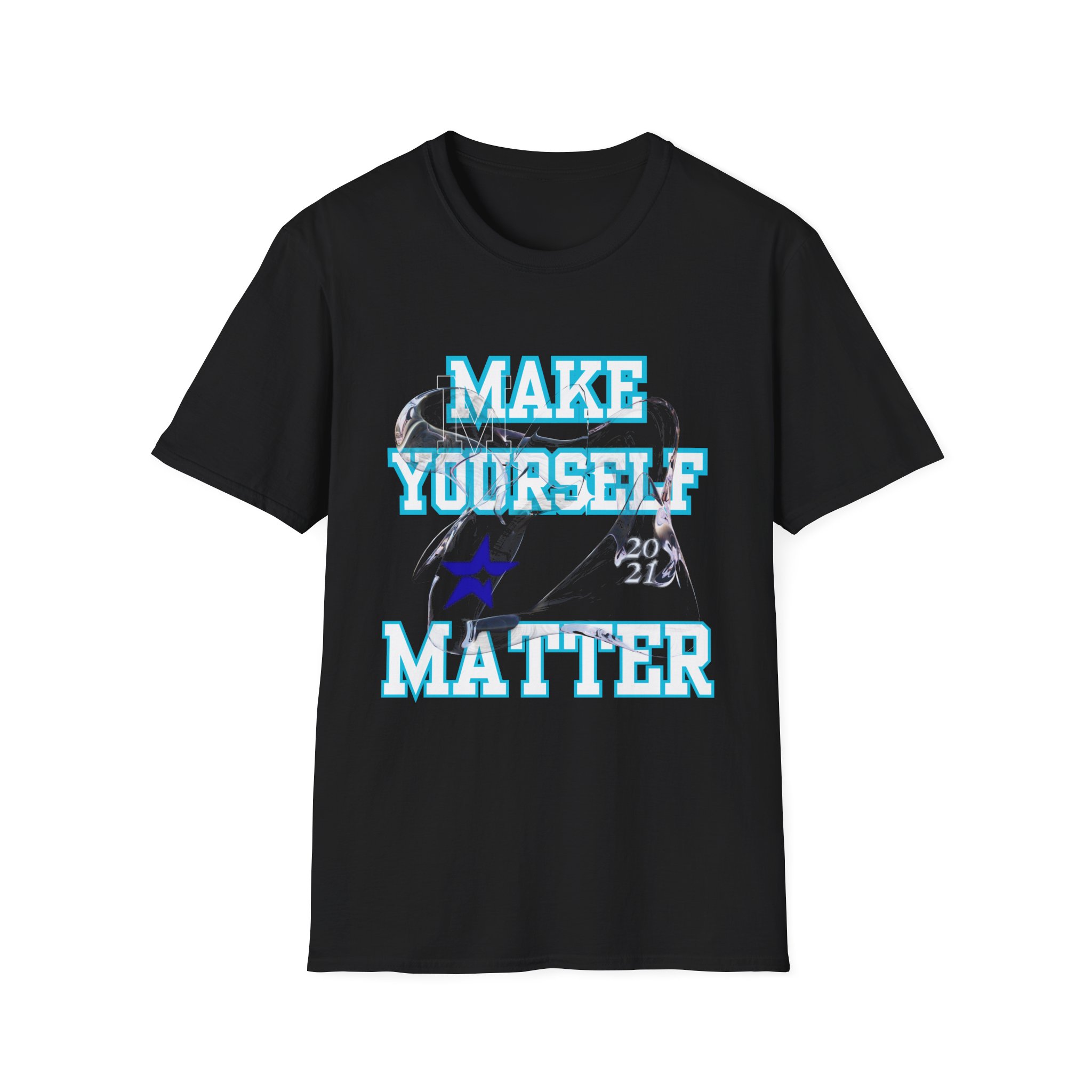 "Make Yourself Matter" Y2K Graphic T-Shirt – Bold Motivational Tee for Men & Women – Aesthetic Retro Vaporwave Design - Image 5