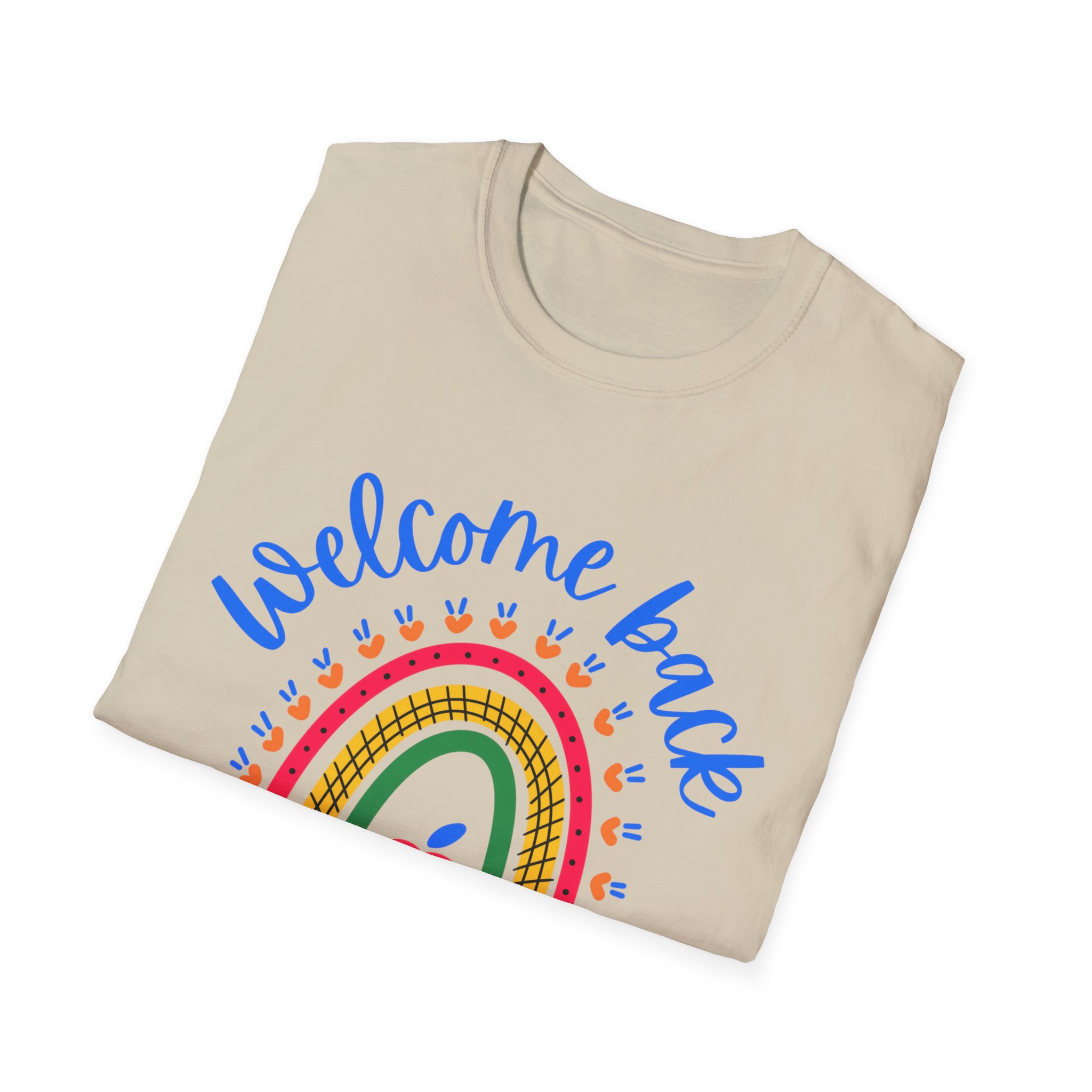 Welcome Back to School Tee – Cute Rainbow Apple Shirt – Primary Colors Graphic Tee for Students, First Day of School Outfit - Image 8