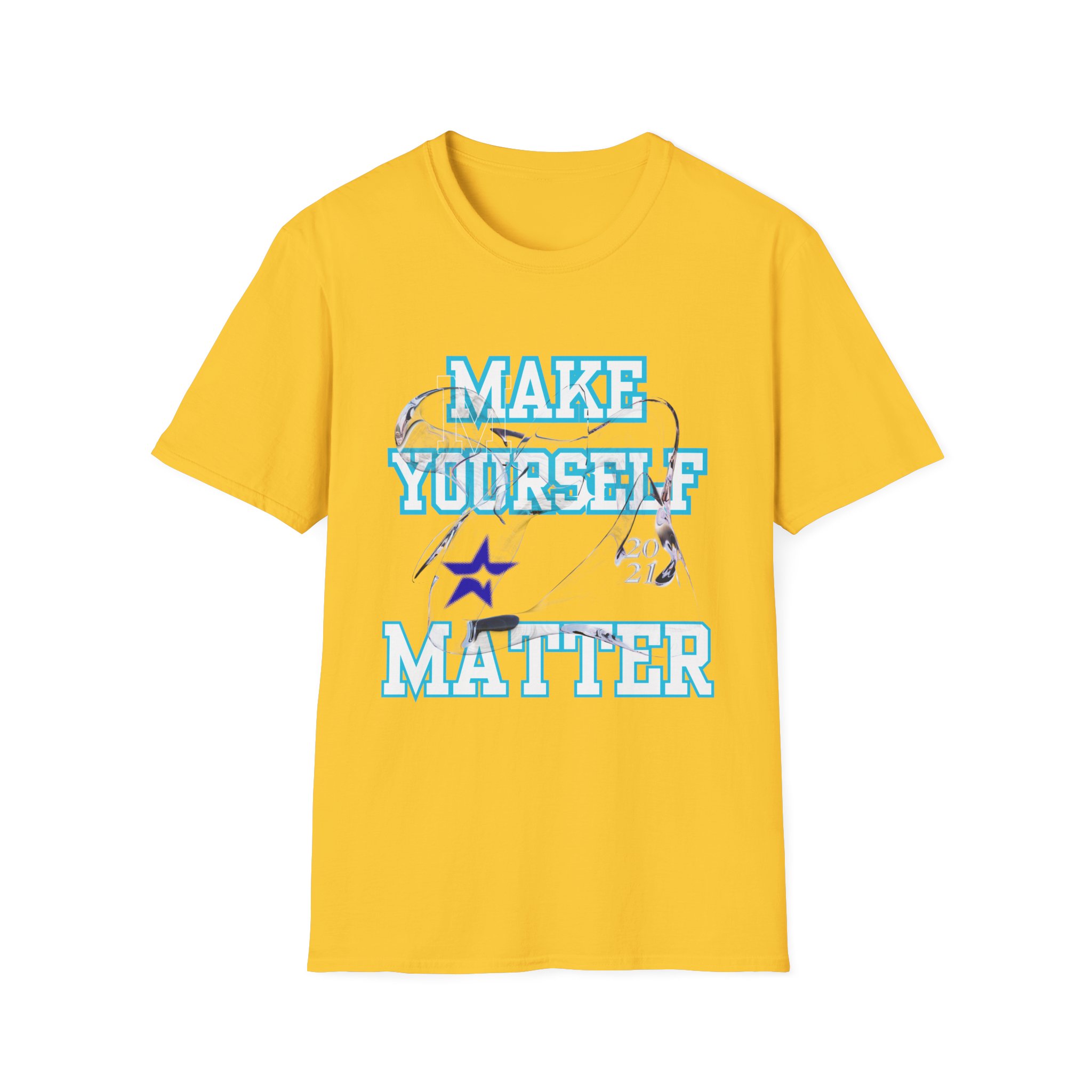 "Make Yourself Matter" Y2K Graphic T-Shirt – Bold Motivational Tee for Men & Women – Aesthetic Retro Vaporwave Design - Image 13